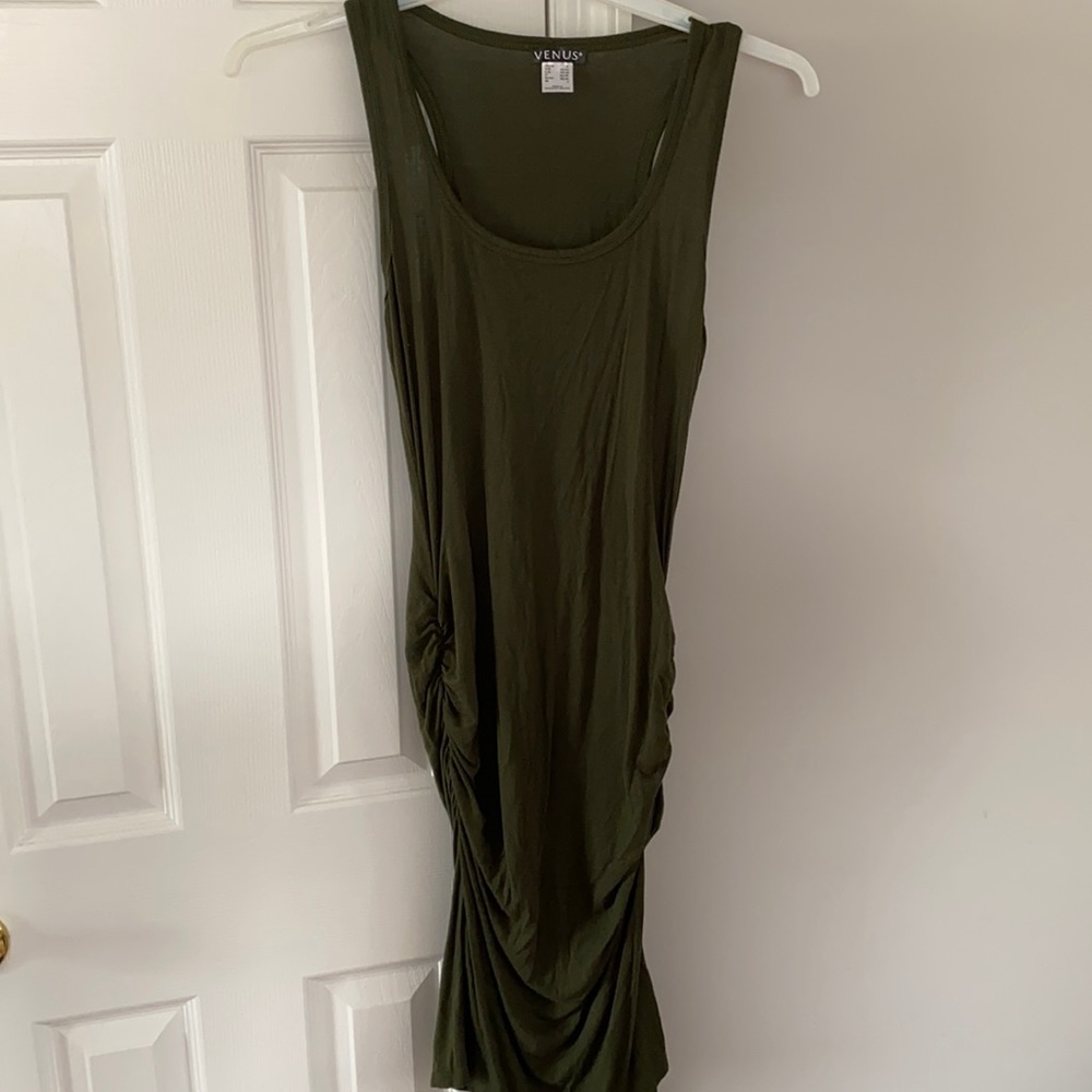 Venus brand green tank dress